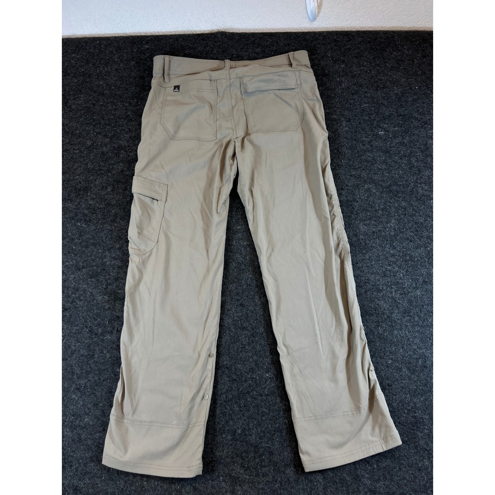 Prana Breathe Zion Pants Mens 31x30 Tan Khaki Cargo Stretch Hiking Trail Outdoor